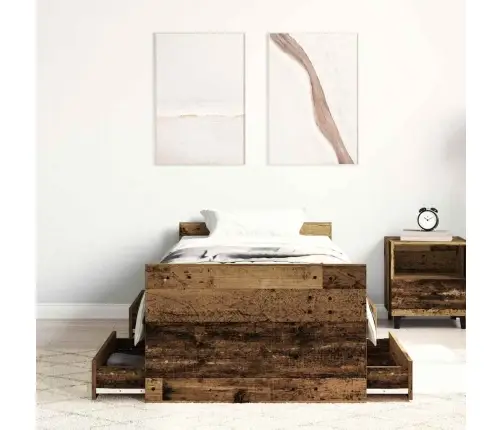 Lovos Rėmas Be Čiužinio, Medienos Dizaino, 100X200 Cm