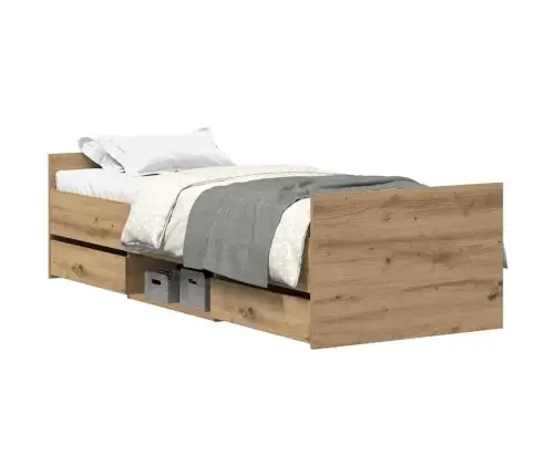 Voodiraam Ilma Madratsita, Käsitöötamm 90X190 cm Tehispuit