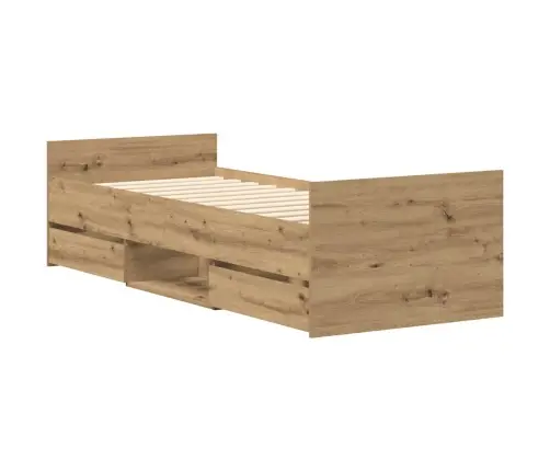 Voodiraam Ilma Madratsita, Käsitöötamm 90X190 cm Tehispuit