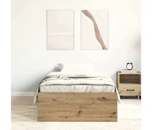 Gultas Rāmis Bez Matrača, 90X200 Cm, Inženierijas Koks Vidaxl