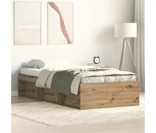 Gultas Rāmis Bez Matrača, 90X200 Cm, Inženierijas Koks Vidaxl