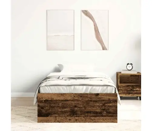 Gultas Rāmis Bez Matrača, 100X200 Cm, Inženierijas Koks Vidaxl