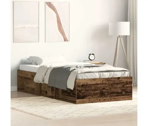 Gultas Rāmis Bez Matrača, 100X200 Cm, Inženierijas Koks Vidaxl