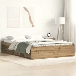 Gultas Rāmis Bez Matrača, 120X190 Cm, Inženierijas Koks Vidaxl
