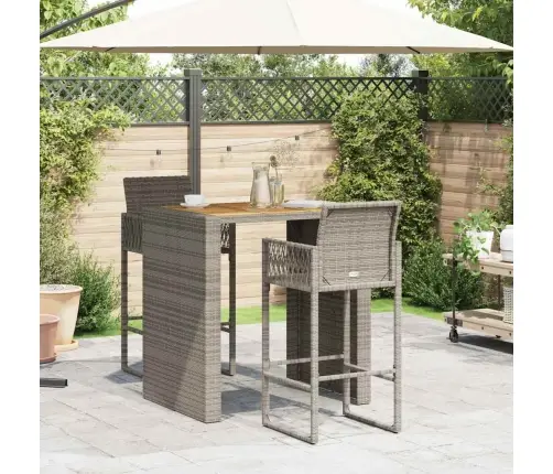 3-Osaline Aiatangide Komplekt Ilma Patjadeta Hall Polürotang