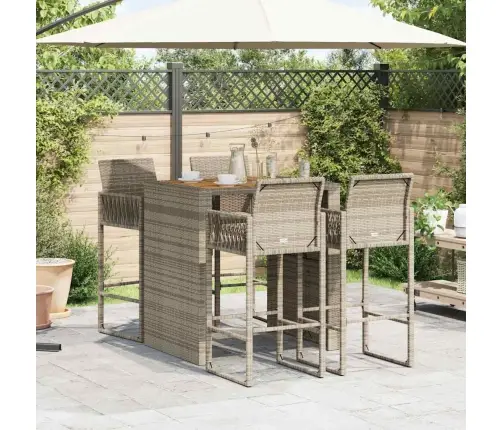 5-Daļīgs Dārza Mēbeļu Komplekts Bez Matračiem, Pe Rotangpalma Vidaxl