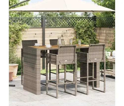 5-Daļīgs Dārza Mēbeļu Komplekts Bez Matračiem, Pe Rotangpalma Vidaxl