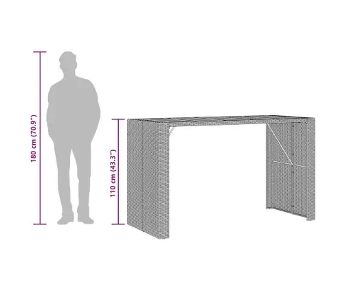 5-Daļīgs Dārza Mēbeļu Komplekts Bez Matračiem, Pe Rotangpalma Vidaxl