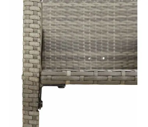 7-Osaline Aiatangide Komplekt Ilma Patjadeta Hall Polürotang