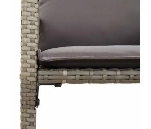 3-Osaline Aiatangide Komplekt Patjadega Hall Polürotangist