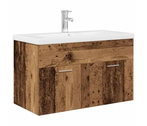 Kriauklės Spintelė Su Įmontuotu Praustuvu Ir Maišytuvu