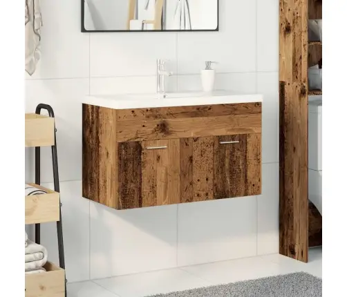 Kriauklės Spintelė Su Įmontuotu Praustuvu Ir Maišytuvu