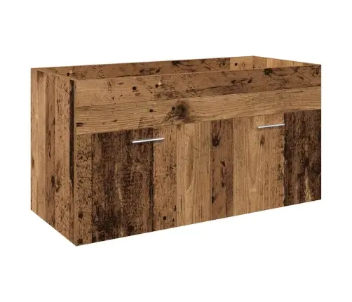 3-Osaline Vannitoa Mööblikomplekt, Vana Puit, Tehispuit