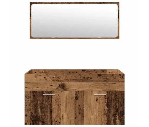 5-Daļīgs Vannasistabas Mēbeļu Komplekts, Veca Koka, Koks Vidaxl