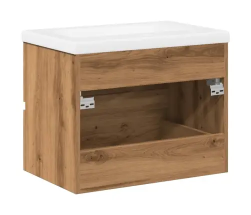 Kriauklės Spintelė Su Įmontuotu Kriaukle Artisan Ąžuolas