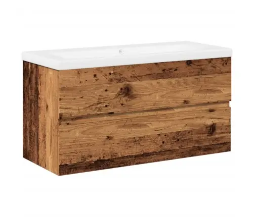 Skapītis Ar Iebūvētu Izlietni, Veca Koka Vidaxl