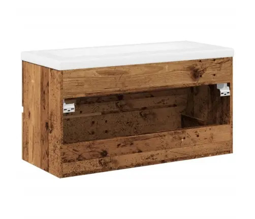 Skapītis Ar Iebūvētu Izlietni, Veca Koka Vidaxl