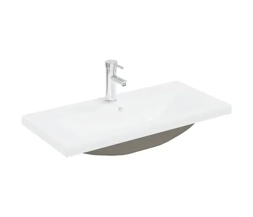 Izlietnes Skapis Ar Iebūvētu Izlietni Un Jaucējkrānu Veci Dēļi Vidaxl