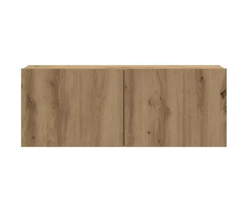8 Gabalu Sienas Televizora Skapja Komplekts Artisan Oak Vidaxl 8 Gabalu Sienas Televizora Skapja Komplekts Artisan Oak Vidaxl