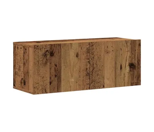 3-Daļīgs Tv Skapja Komplekts, Sienai Stiprināms, Veca Koka Vidaxl 3-Daļīgs Tv Skapja Komplekts, Sienai Stiprināms, Veca Koka Vidaxl