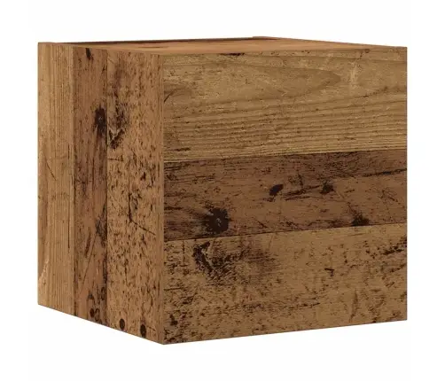 3-Daļīgs Tv Skapja Komplekts, Sienai Stiprināms, Veca Koka Vidaxl 3-Daļīgs Tv Skapja Komplekts, Sienai Stiprināms, Veca Koka Vidaxl