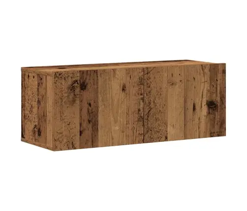 5-Osaline Seinale Paigaldatav Telerikapi Komplekt Vana Puit