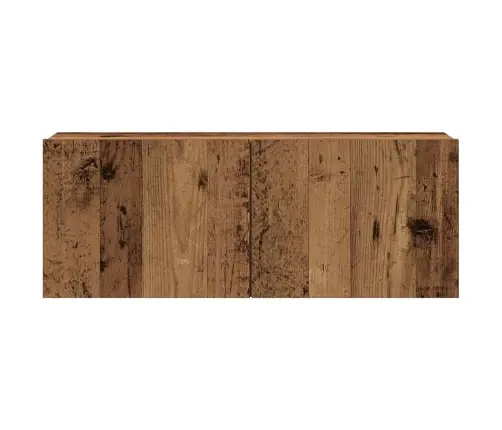 5-Osaline Seinale Paigaldatav Telerikapi Komplekt Vana Puit