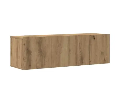 3 Dalių Sieninis Televizoriaus Spintelės Komplektas Artisan Oak