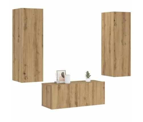 3-Osaline Seinale Paigaldatav Telerikapi Komplekt