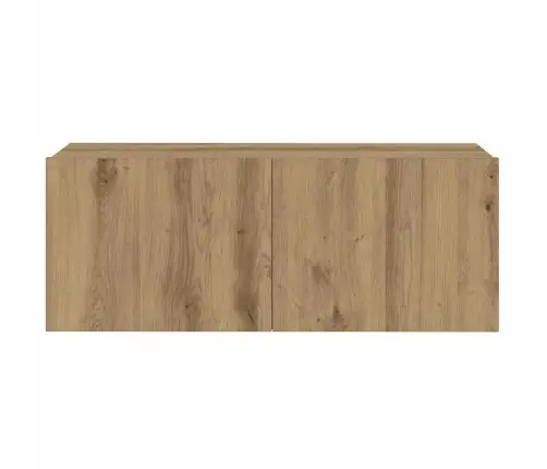 6 Daļīgs Pie Sienas Stiprināms Televizora Skapja Komplekts Vidaxl