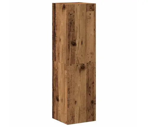 4-Daļīgs Tv Skapja Komplekts, Sienai Stiprināms, Veca Koka Vidaxl