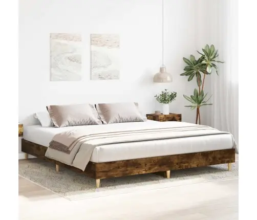Lovos Rėmas Be Čiužinio, Dūminis, 180X200 cm Apdirbta Mediena