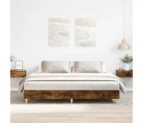 Lovos Rėmas Be Čiužinio, Dūminis, 180X200 cm Apdirbta Mediena