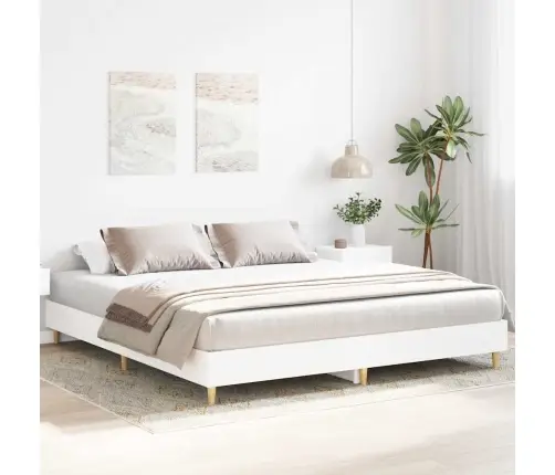 Lovos Rėmas Be Čiužinio, Baltas, 160X200 cm Apdirbta Mediena