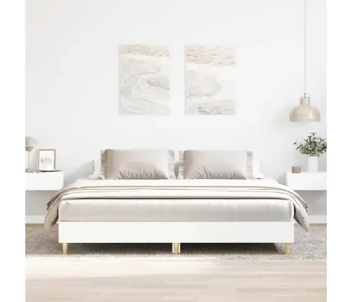 Lovos Rėmas Be Čiužinio, Baltas, 160X200 cm Apdirbta Mediena