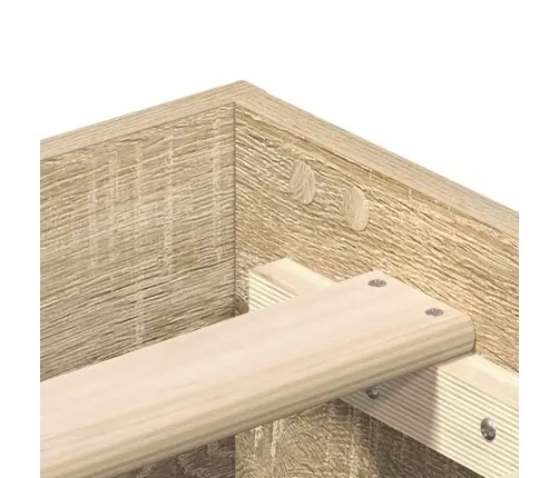 Lovos Rėmas Be Čiužinio, Sonoma, 160X200cm Apdirbta Mediena