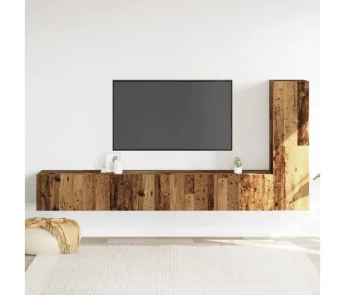 Sieninis Televizoriaus Spintelės Komplektas, 3 Dalių Sieninis Televizoriaus Spintelės Komplektas, 3 Dalių