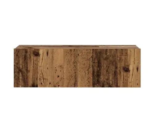 6-Daļīgs Tv Skapja Komplekts, Sienai Stiprināms, Veca Koka Vidaxl 6-Daļīgs Tv Skapja Komplekts, Sienai Stiprināms, Veca Koka Vidaxl