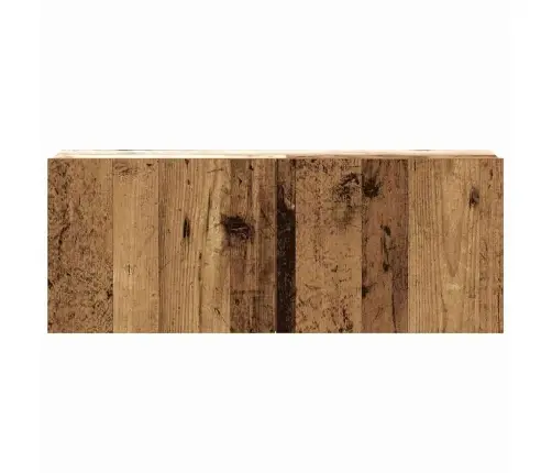 3-Daļīgs Tv Skapja Komplekts, Sienai Stiprināms, Veca Koka Vidaxl