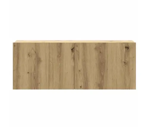 8Daļu Tv Skapja Komplekts Pie Sienas Stiprināms Amatnieka Ozola Vidaxl