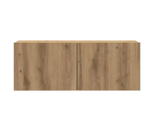 7Daļu Tv Skapja Komplekts Pie Sienas Stiprināms Amatnieka Ozola Vidaxl