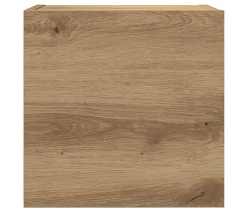 7Daļu Tv Skapja Komplekts Pie Sienas Stiprināms Amatnieka Ozola Vidaxl