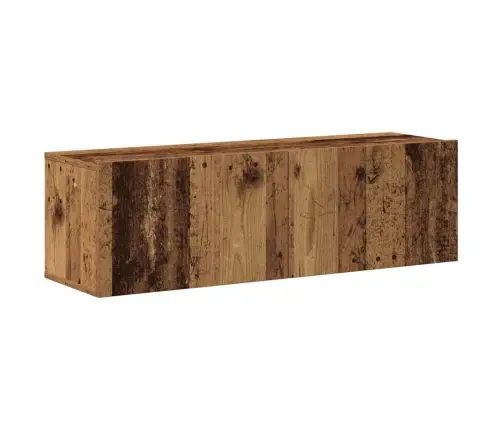 7-Osaline Telerikapi Komplekt Seinale Kinnitatav Vana Puidust