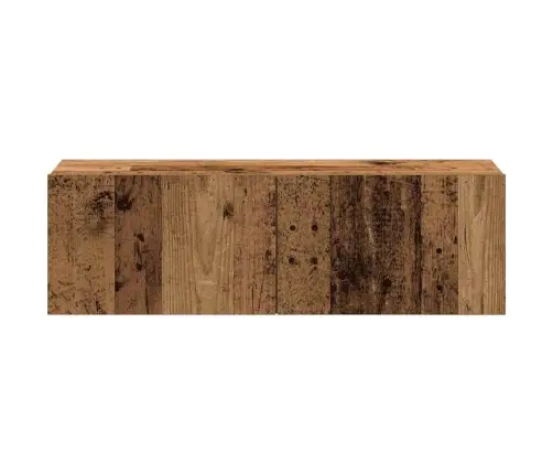 4-Daļīgs Tv Skapja Komplekts, Sienai Stiprināms, Veca Koka Vidaxl 4-Daļīgs Tv Skapja Komplekts, Sienai Stiprināms, Veca Koka Vidaxl