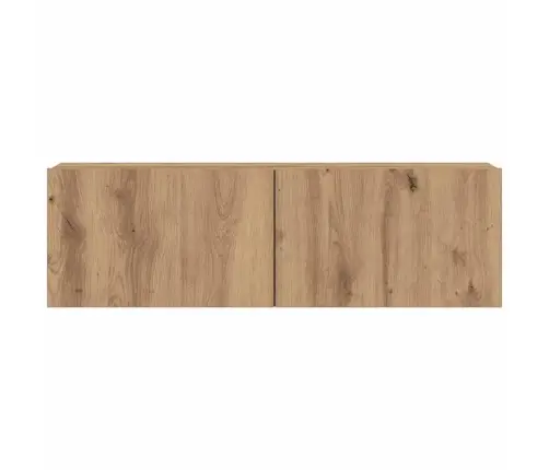 7Daļu Tv Skapja Komplekts Pie Sienas Stiprināms Amatnieka Ozola Vidaxl