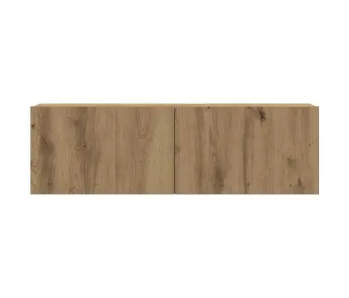 6Daļu Tv Skapja Komplekts Pie Sienas Stiprināms Amatnieka Ozola Vidaxl