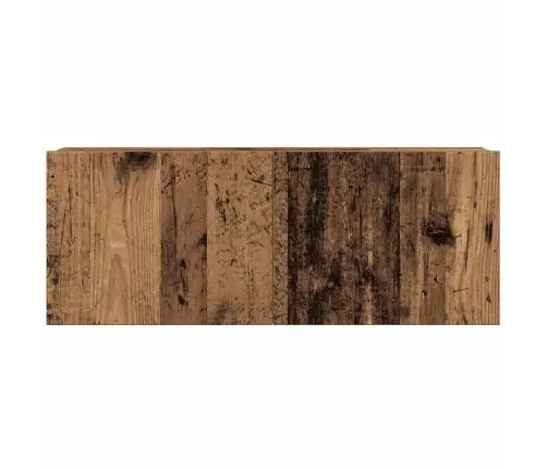 4-Daļīgs Tv Skapja Komplekts, Sienai Stiprināms, Veca Koka Vidaxl 4-Daļīgs Tv Skapja Komplekts, Sienai Stiprināms, Veca Koka Vidaxl