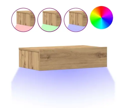 Naktsskapītis, Koka Krāsa, 60X35 Cm, Inženierijas Koks Vidaxl