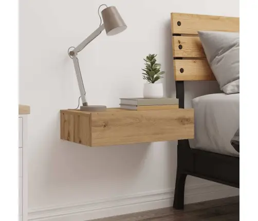 Naktsskapītis, Koka Krāsa, 60X35 Cm, Inženierijas Koks Vidaxl