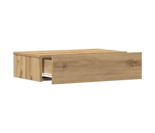 Naktsskapītis, Koka Krāsa, 60X35 Cm, Inženierijas Koks Vidaxl